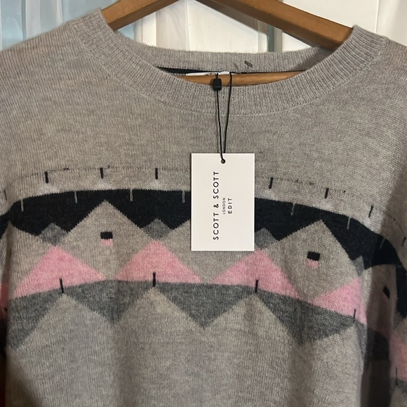 SCOTT & SCOTT LONDON Fifi Merino Wool Cashmereblend Sweater Women’s Size Small - Picture 2 of 9